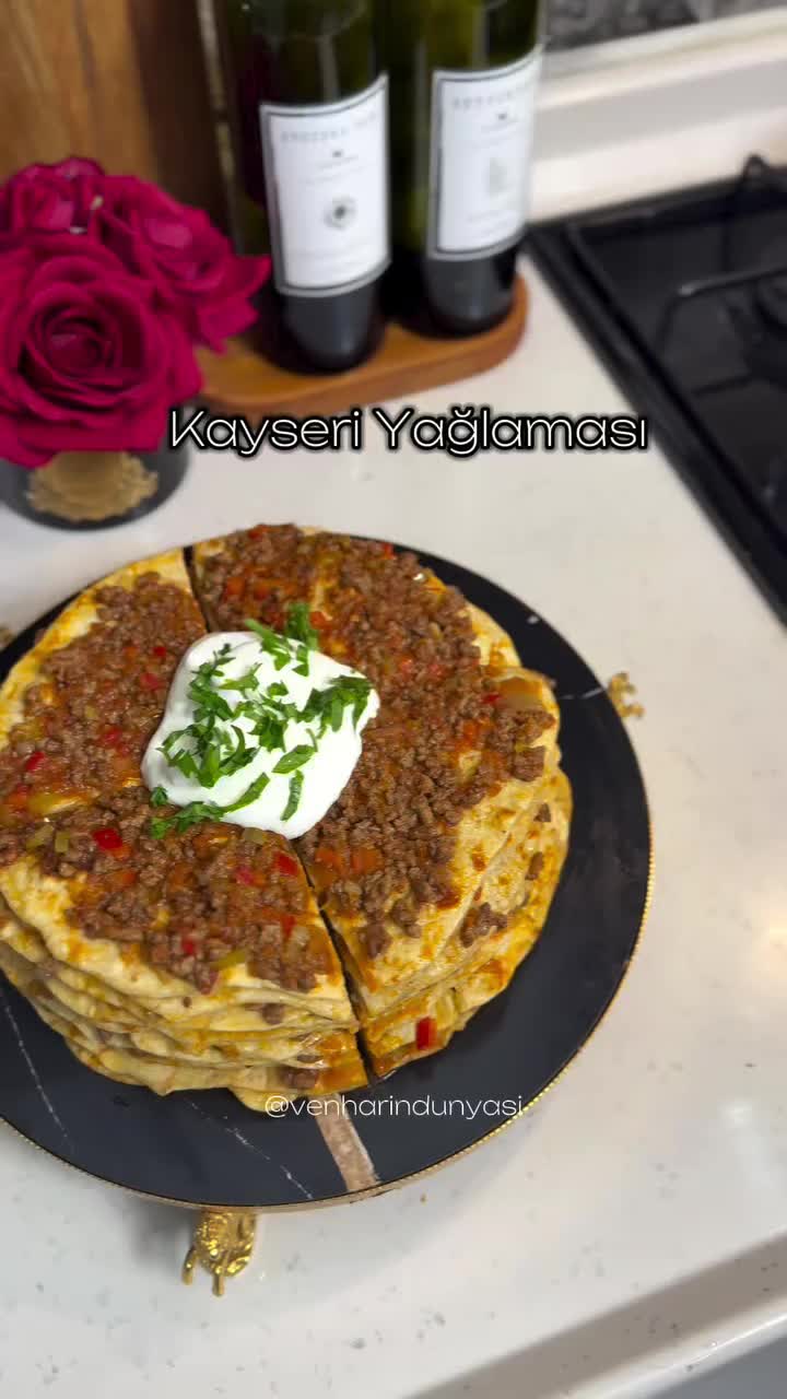 Turkish Kayseri Yaglamasi Flatbread