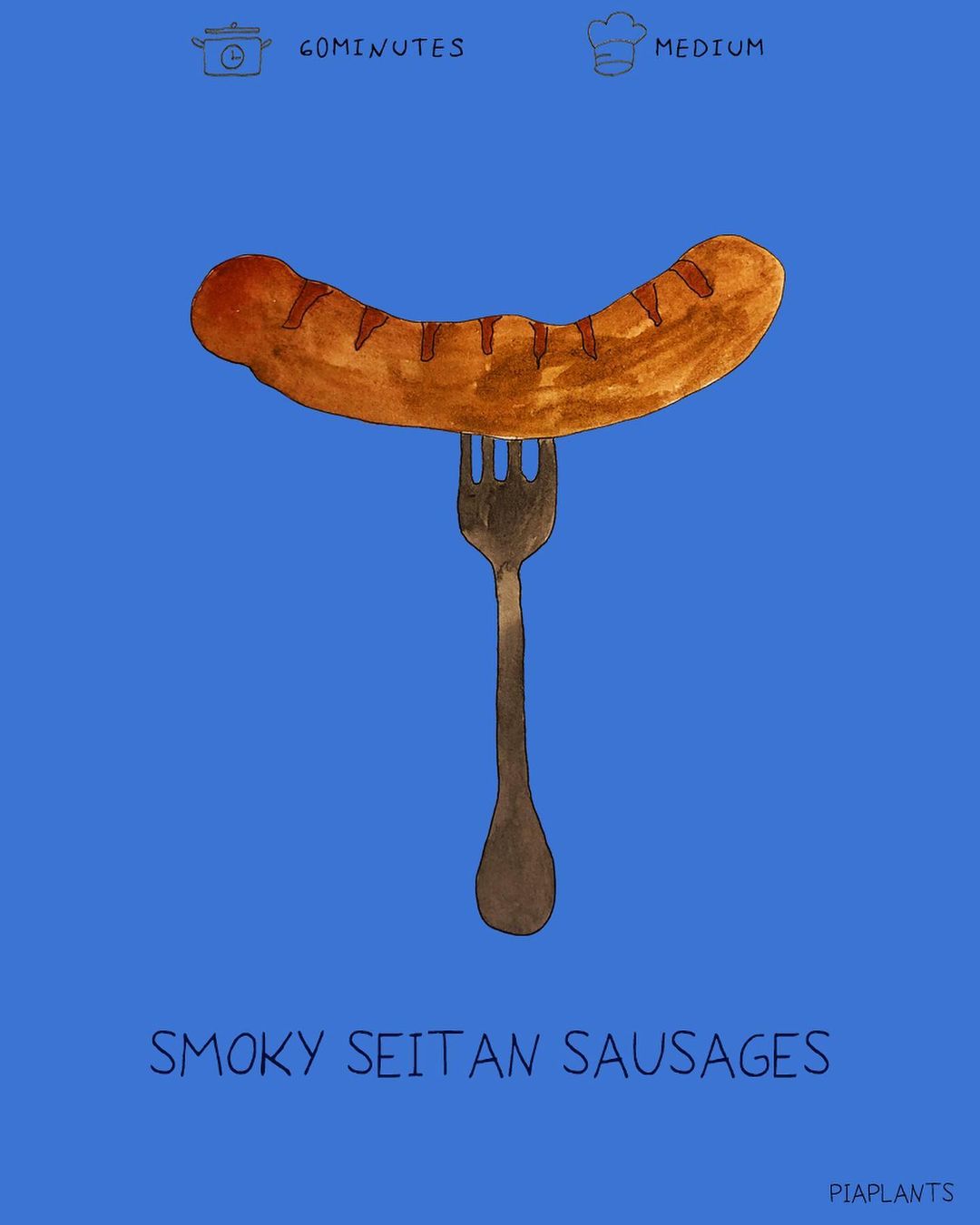 Homemade Seitan Sausages with Spices