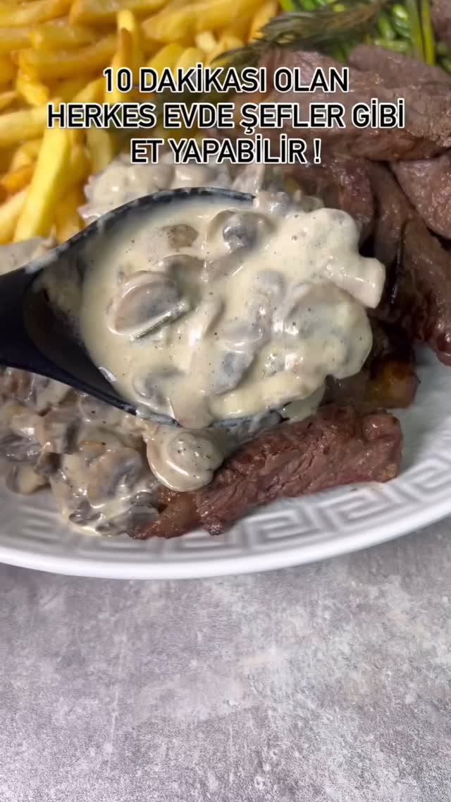 Pan-Seared Steak with Mushroom Sauce