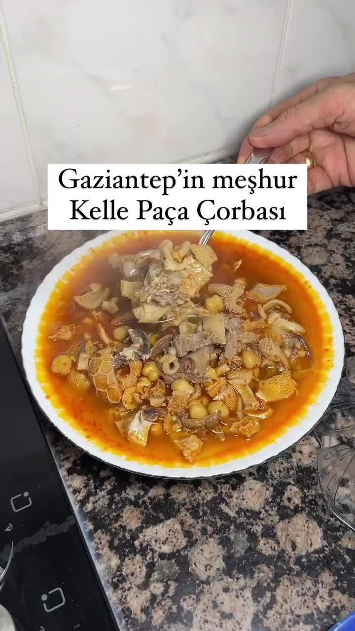 Turkish Sheep's Head and Tripe Soup