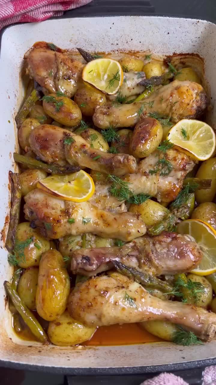 Oven-Baked Lemon Garlic Chicken