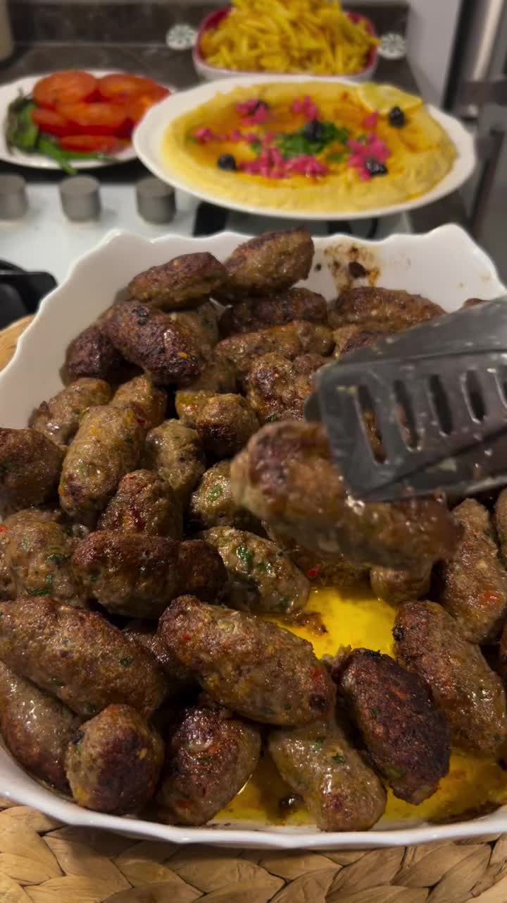 Traditional Turkish Beef Köfte