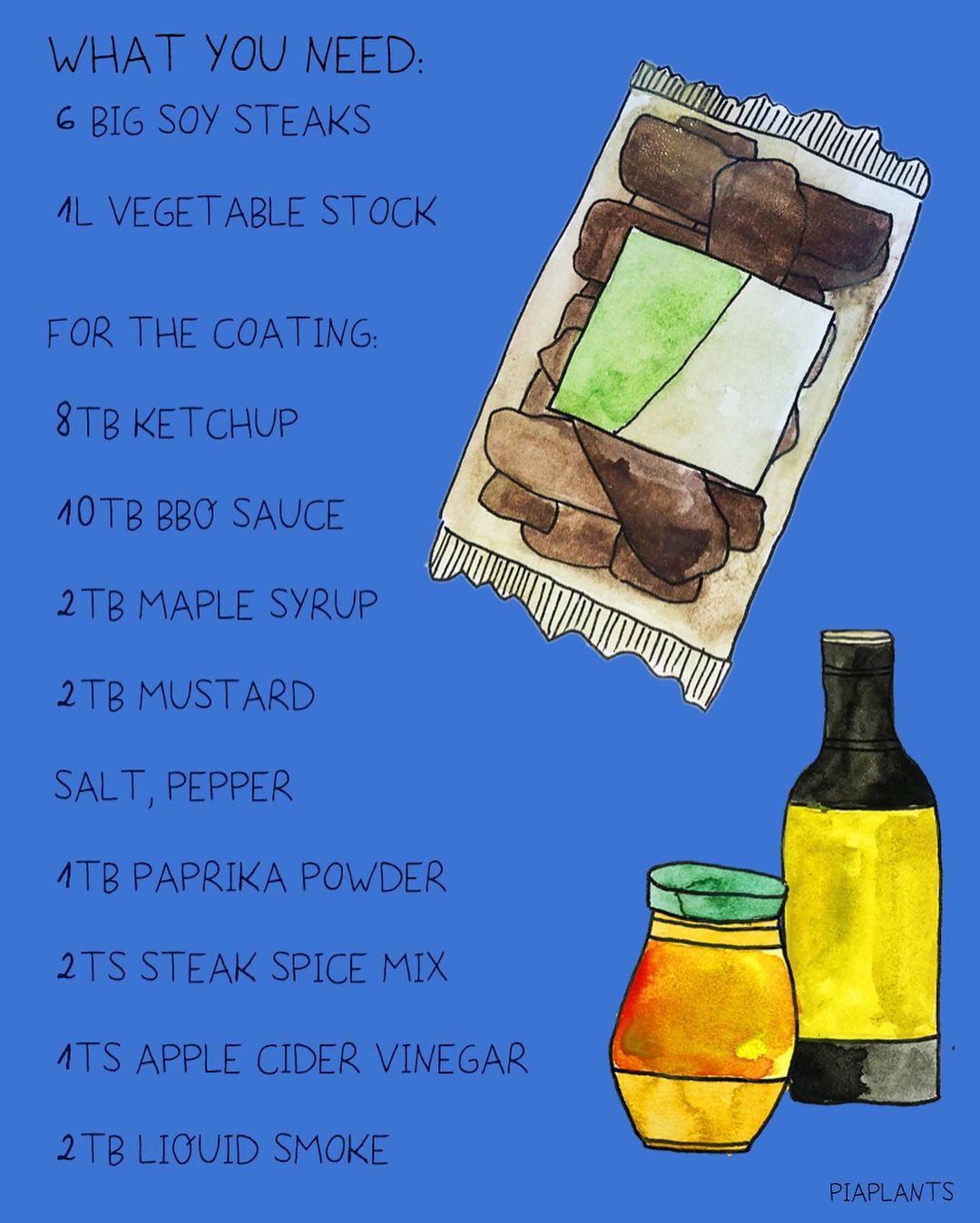 Marinated Soy Steaks for Plant-Based BBQ