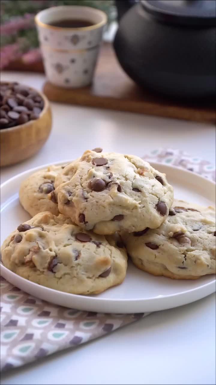 No-Knead Chocolate Walnut Cookies