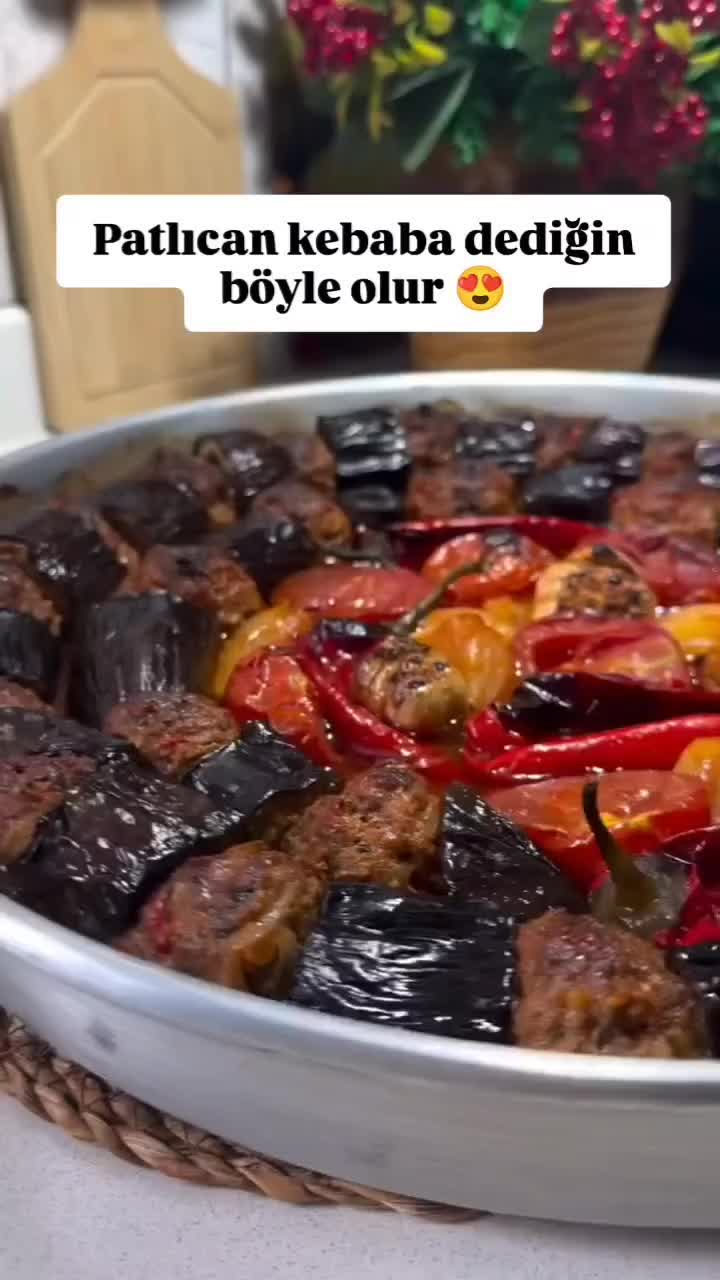 Turkish Eggplant Meatball Kebab