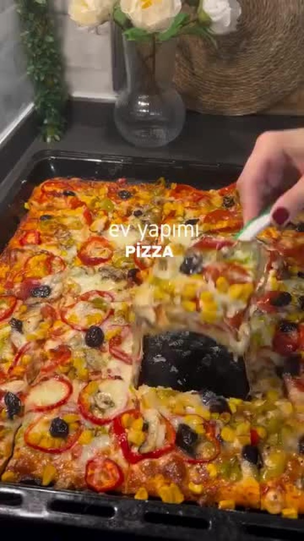 Homemade Turkish-Style Pizza