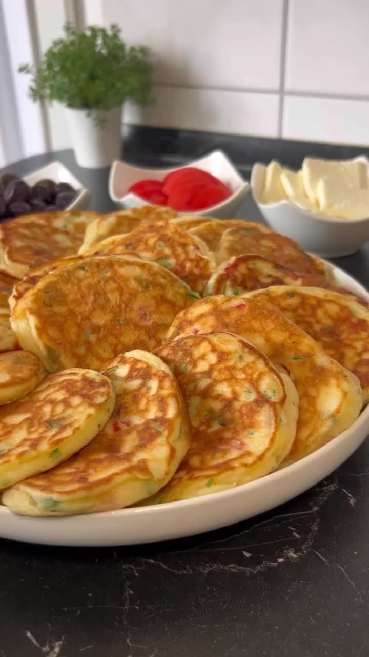Turkish Spoon-Drop Pancakes
