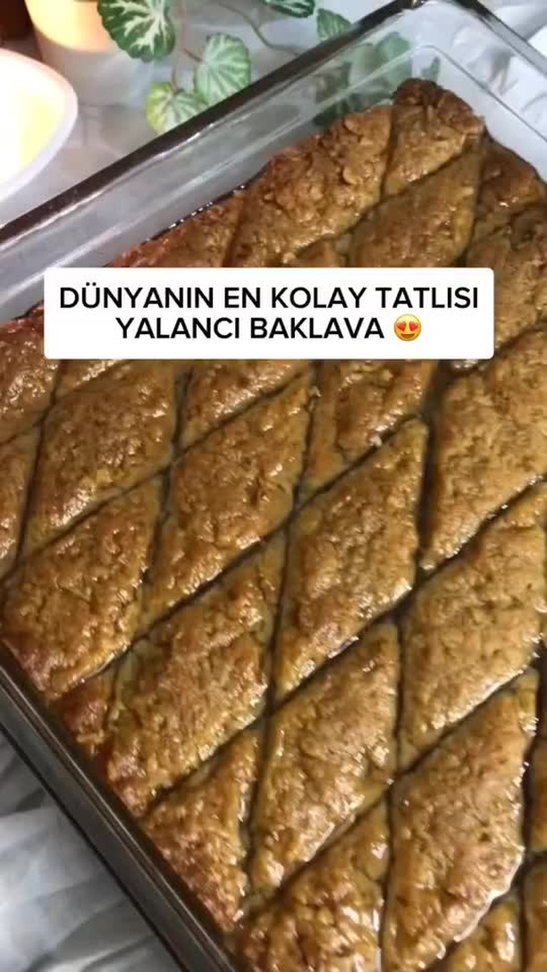 Turkish Walnut Syrup Dessert