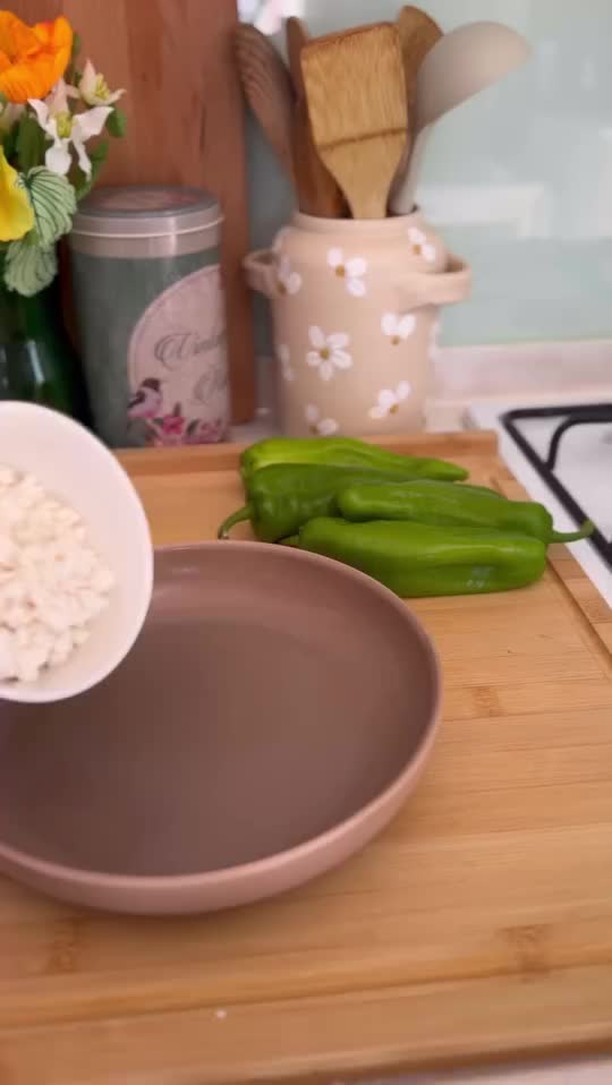 Fried Feta-Stuffed Peppers