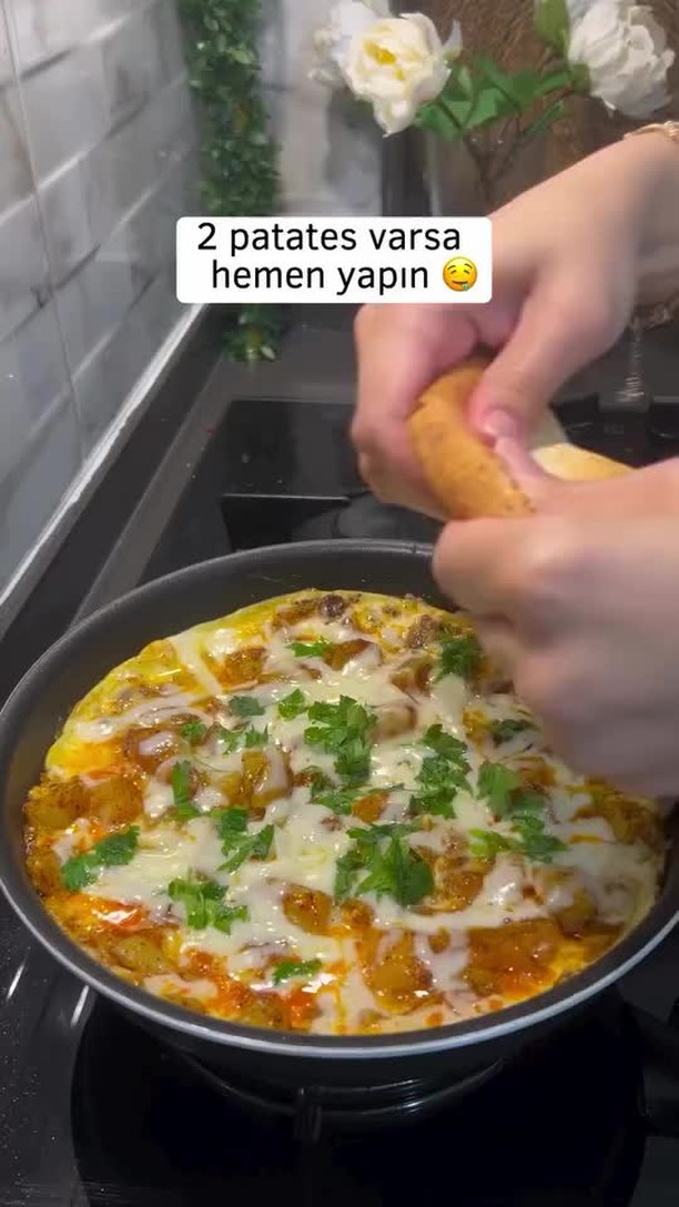 Eggs with Boiled Potatoes and Cheese