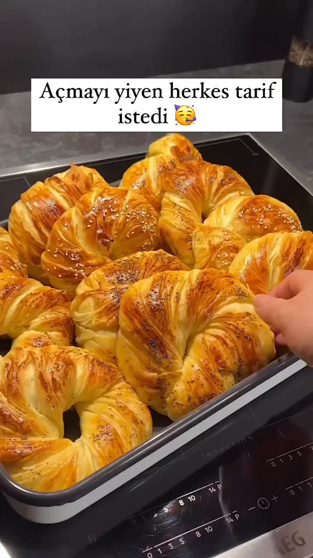 Turkish Açma Bread Rolls