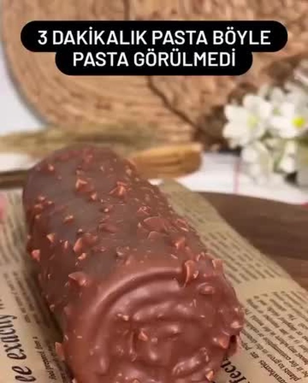 Chocolate Crepe Roll Cake