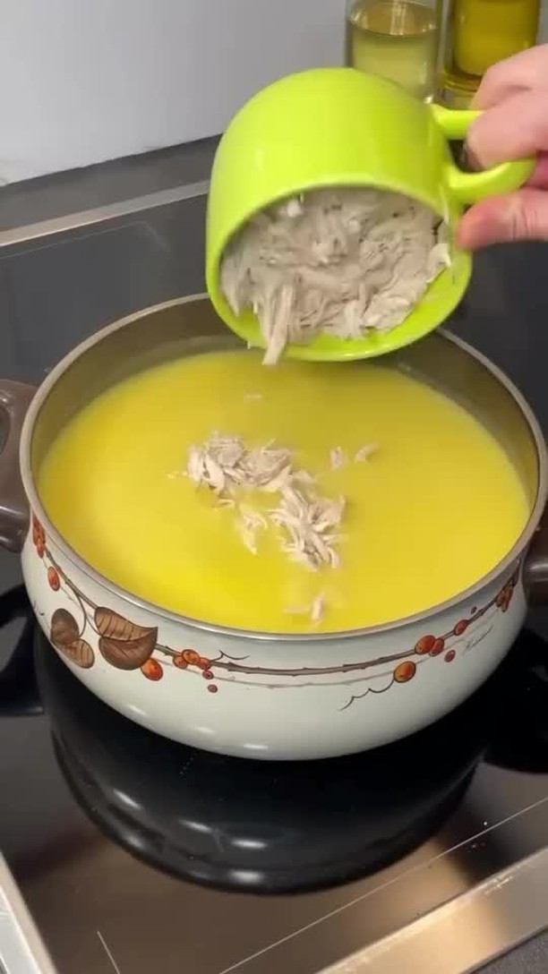 Corn Flour Chicken Soup