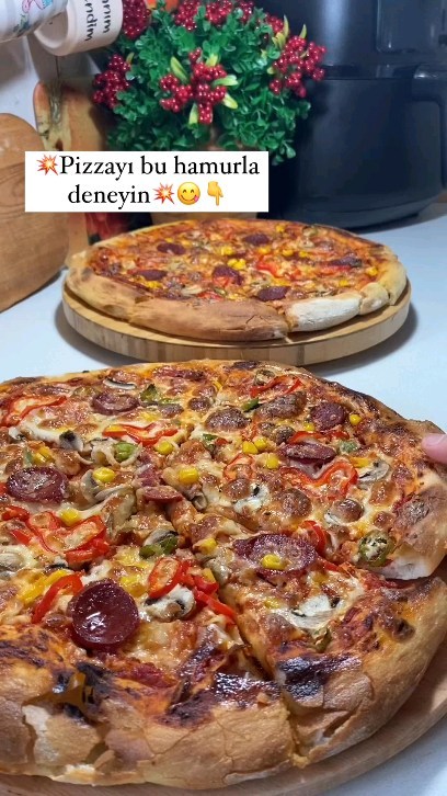 Homemade Italian Pizza with Toppings
