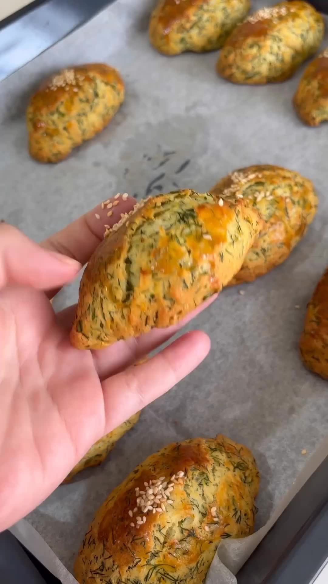 Flaky Dill and Carrot Pogaça