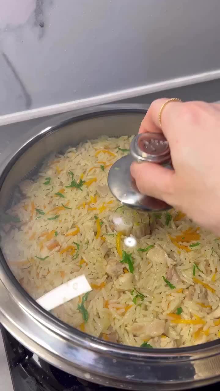 Afghan Chicken Rice Pilaf