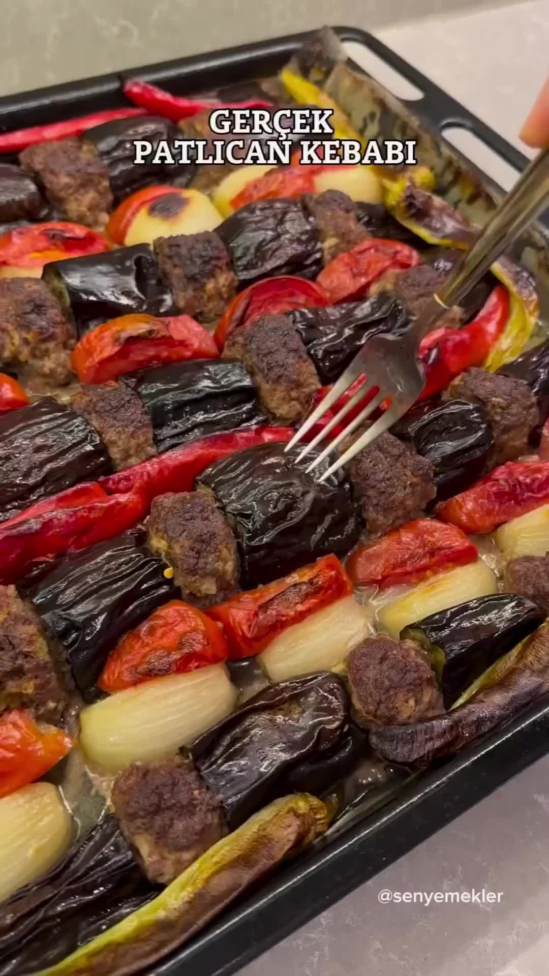 Turkish Baked Eggplant Kebab
