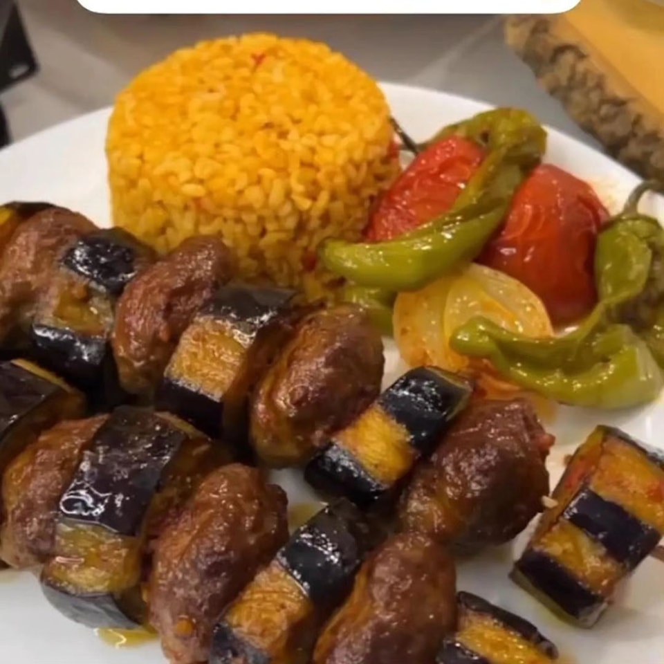 Eggplant Kebab on Skewers