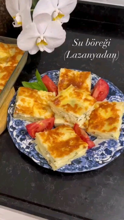 Turkish Cheese Borek with Lasagna Sheets