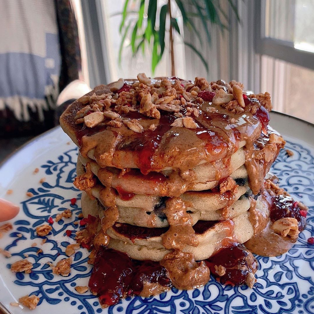Peanut Butter and Jelly Pancakes