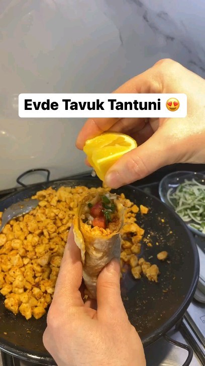 Spicy Chicken Tantuni Wrap