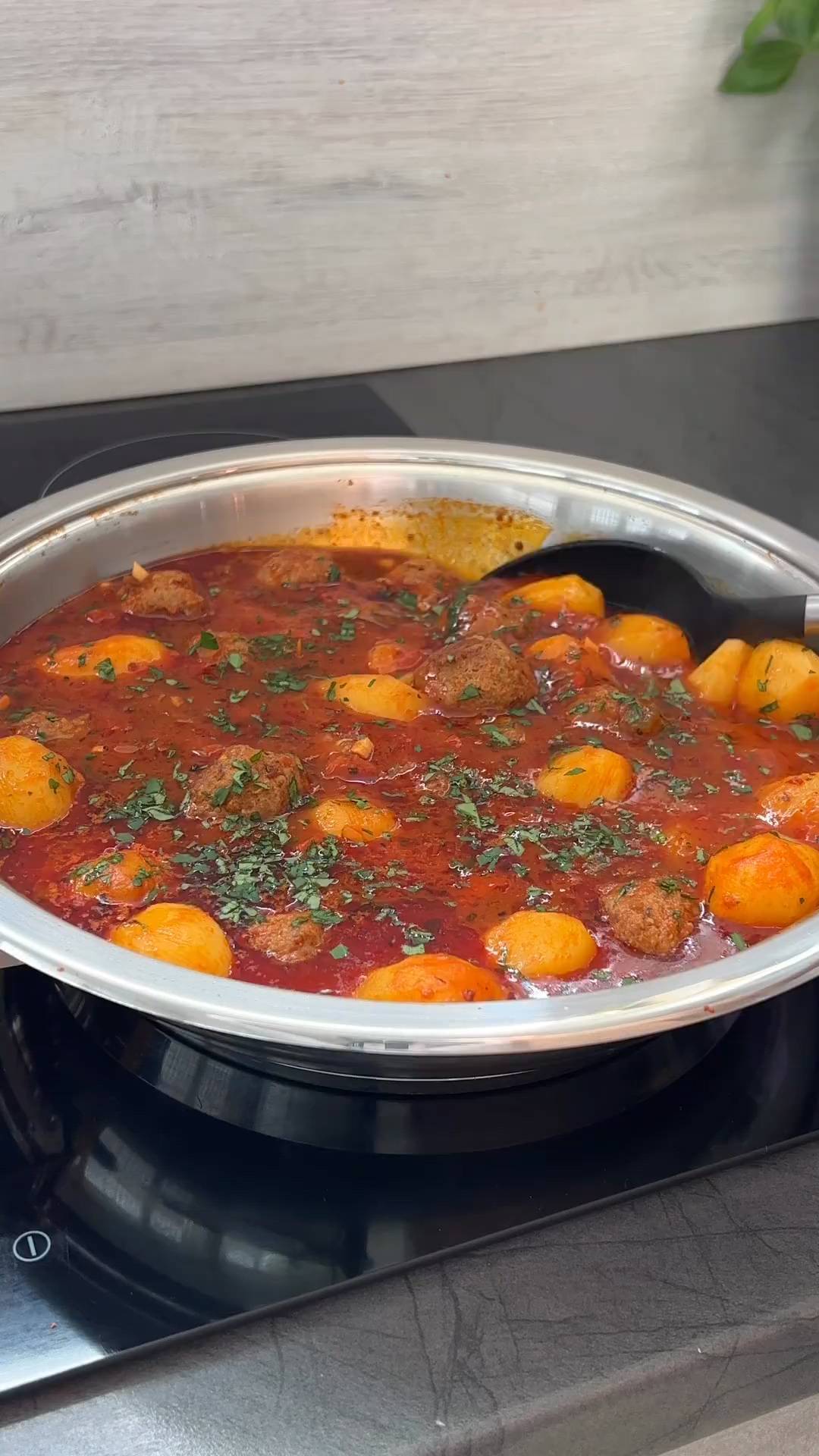 Turkish Meatball and Potato Stew