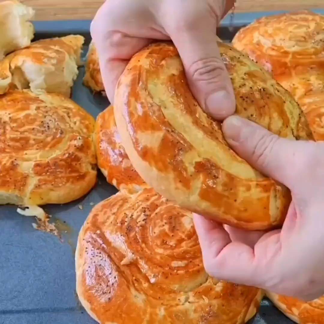 Turkish Buttery Pastry Rolls