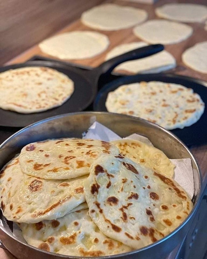Homemade Turkish Potato-Stuffed Flatbread