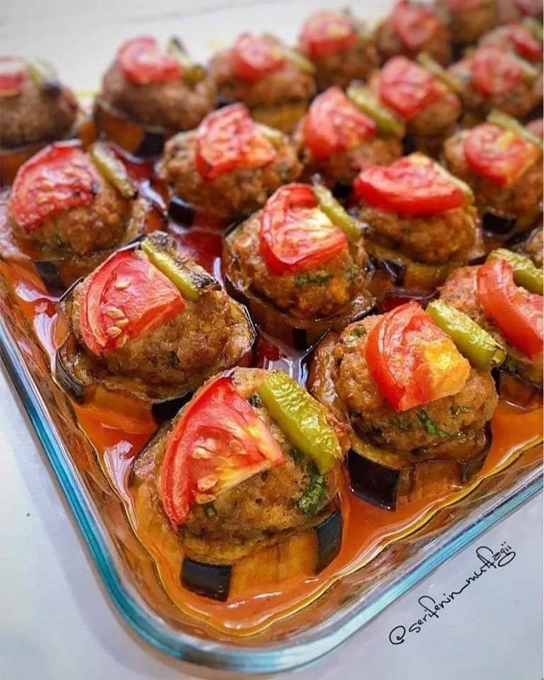 Meatball and Eggplant Casserole