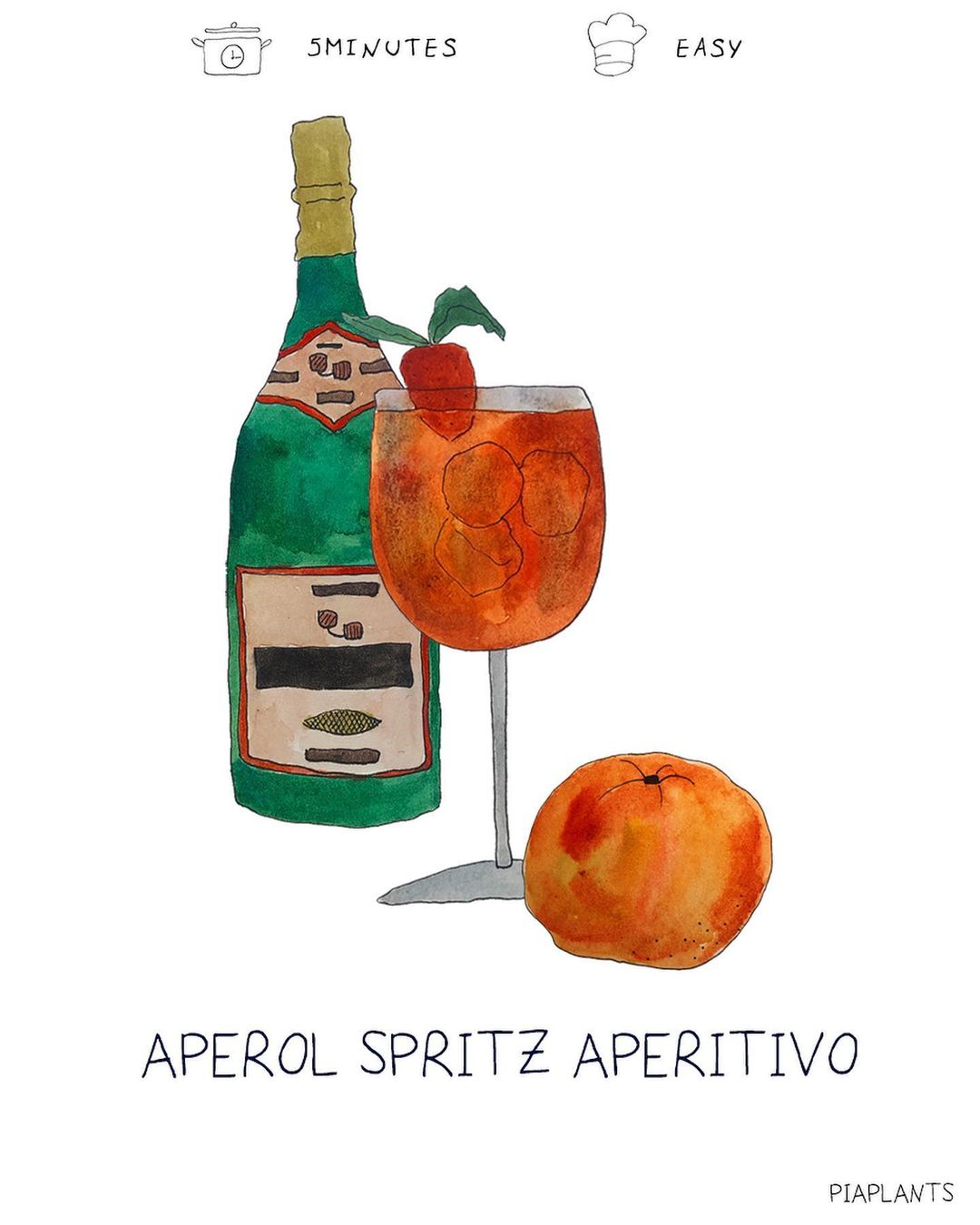 Summer Aperol Aperitivo with Orange and Berries