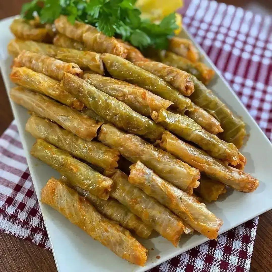 Turkish Meat-Stuffed Cabbage Rolls