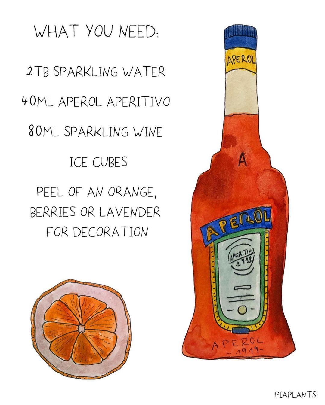 Summer Aperol Aperitivo with Orange and Berries