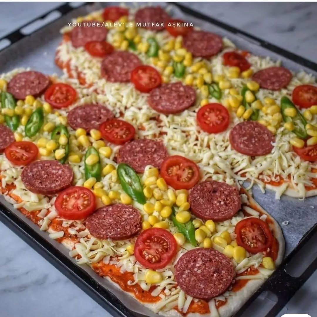 Homemade Pizza with Assorted Toppings
