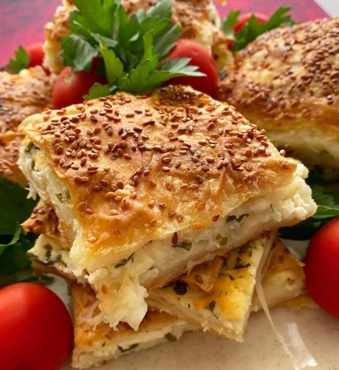 Turkish Cheesy Tray Borek