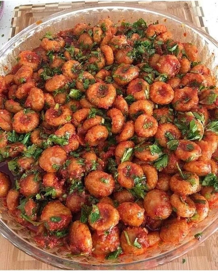Turkish Fellah Köfte with Tomato Sauce