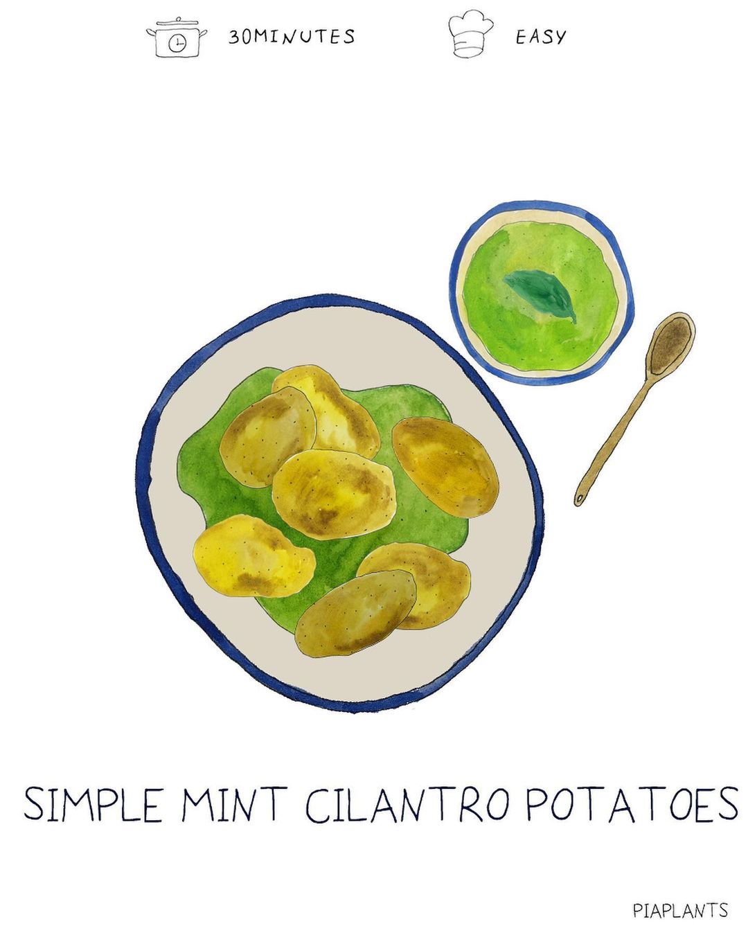 Lazy German Potato Herb Dip