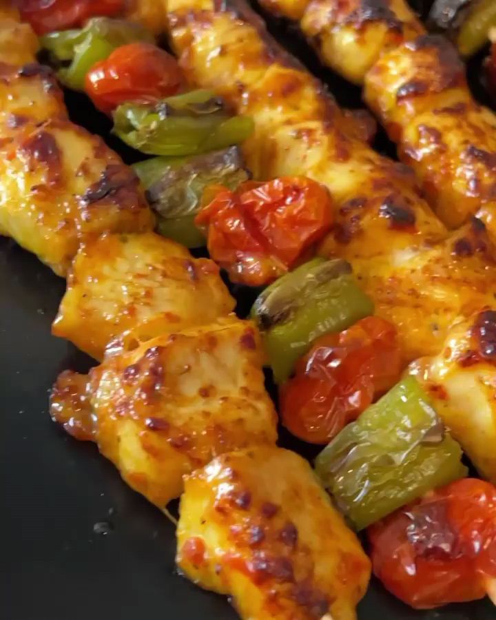 Marinated Chicken Skewers with Special Sauce