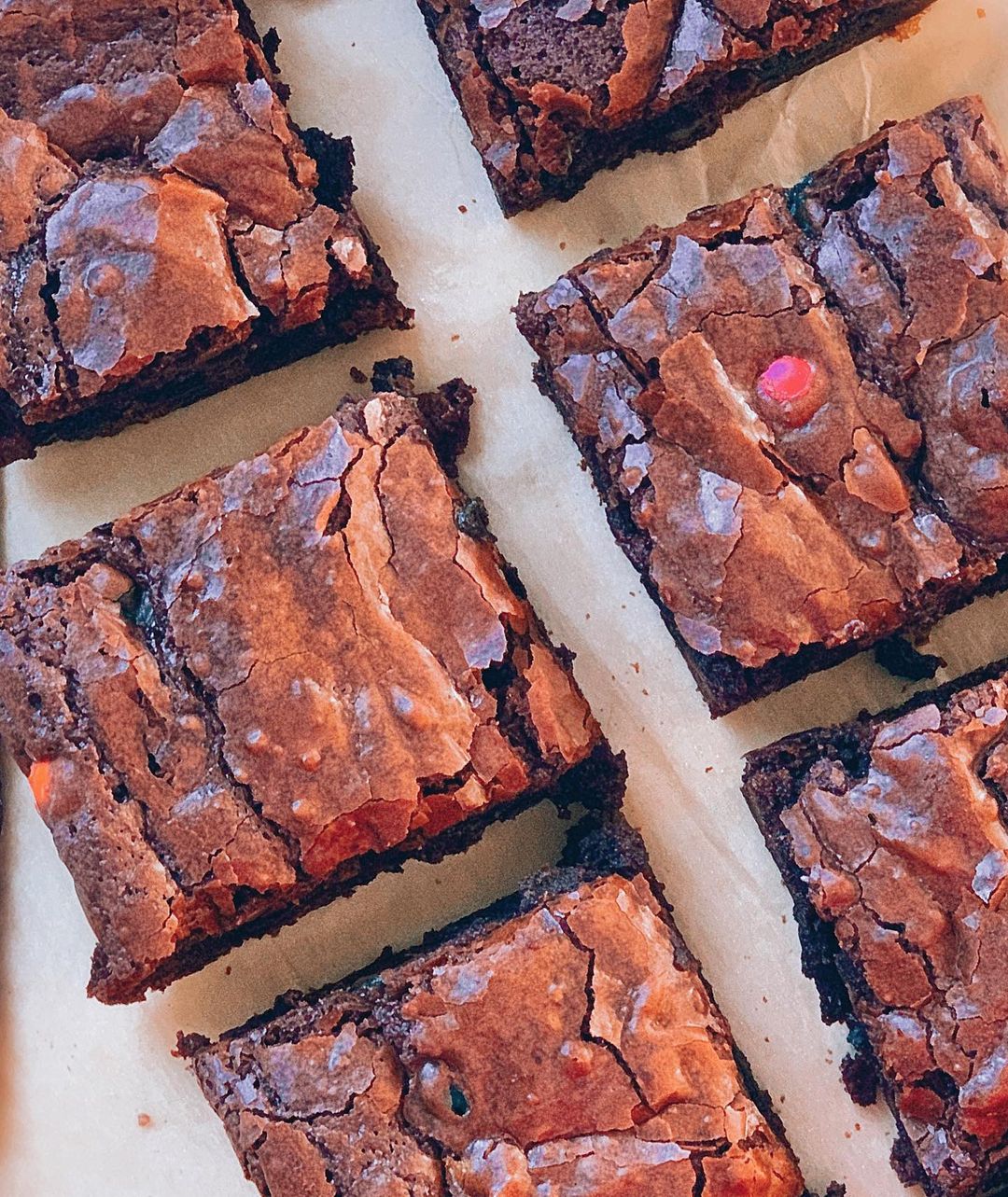 Gluten-Free Tahini M&M Brownies