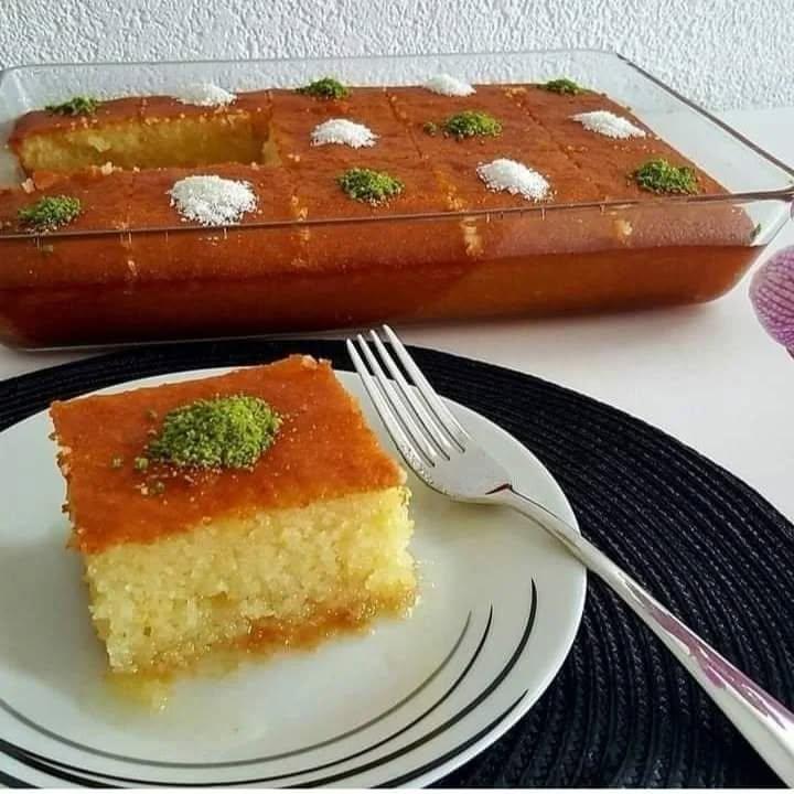 Turkish Revani Semolina Cake