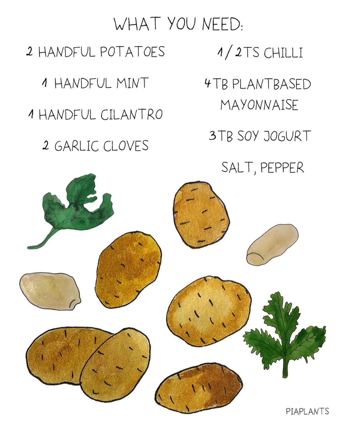 Lazy German Potato Herb Dip