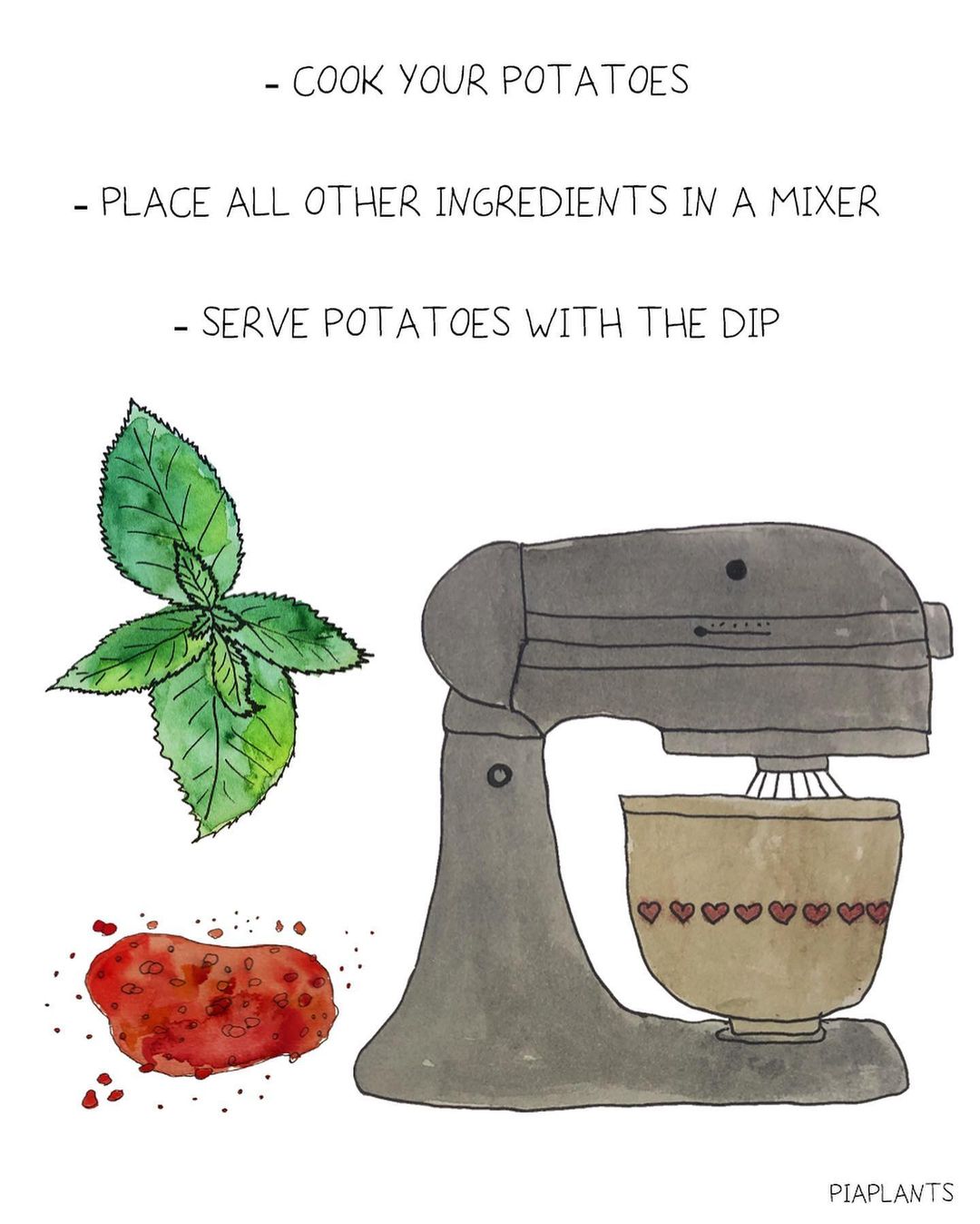 Lazy German Potato Herb Dip