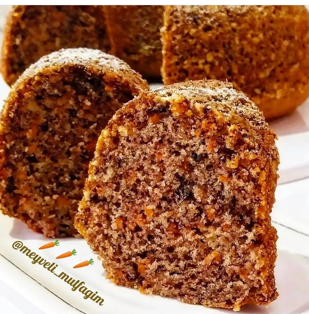 Carrot Walnut Coated Cake