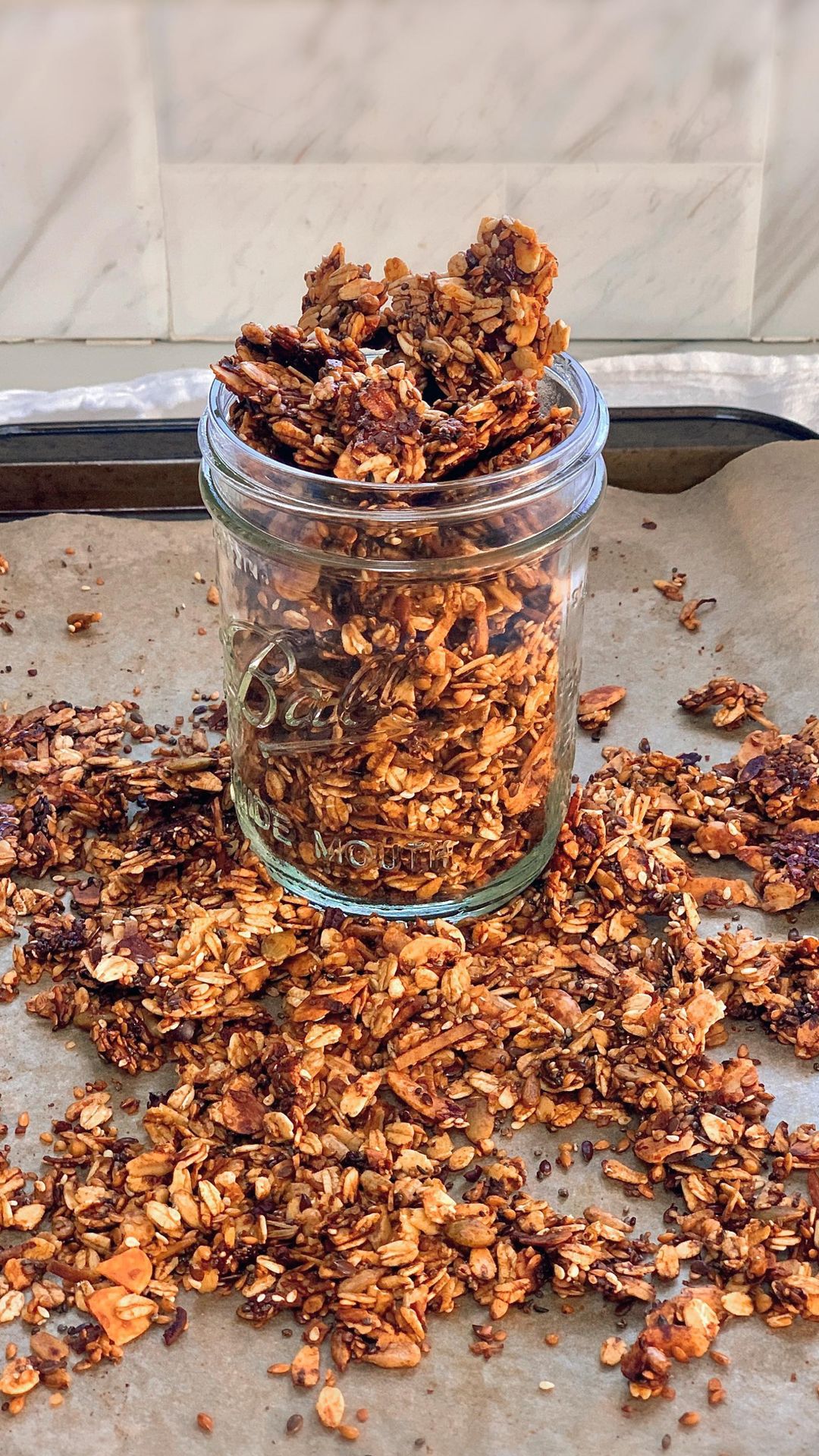Homemade Granola with Seeds and Nuts
