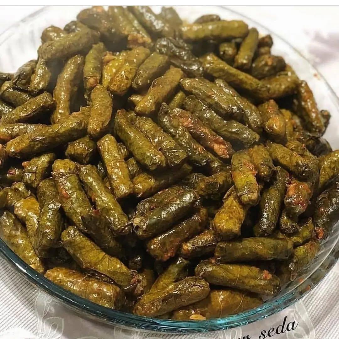 Meat-Stuffed Grape Leaf Rolls
