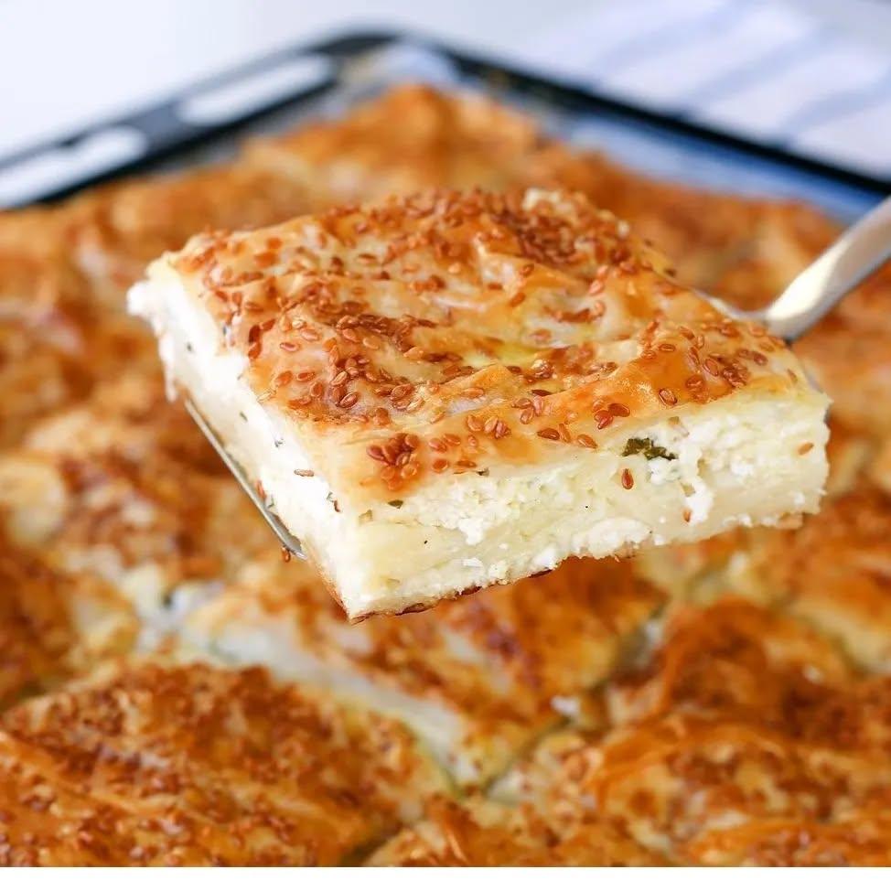 Turkish Soda Borek with Cheese