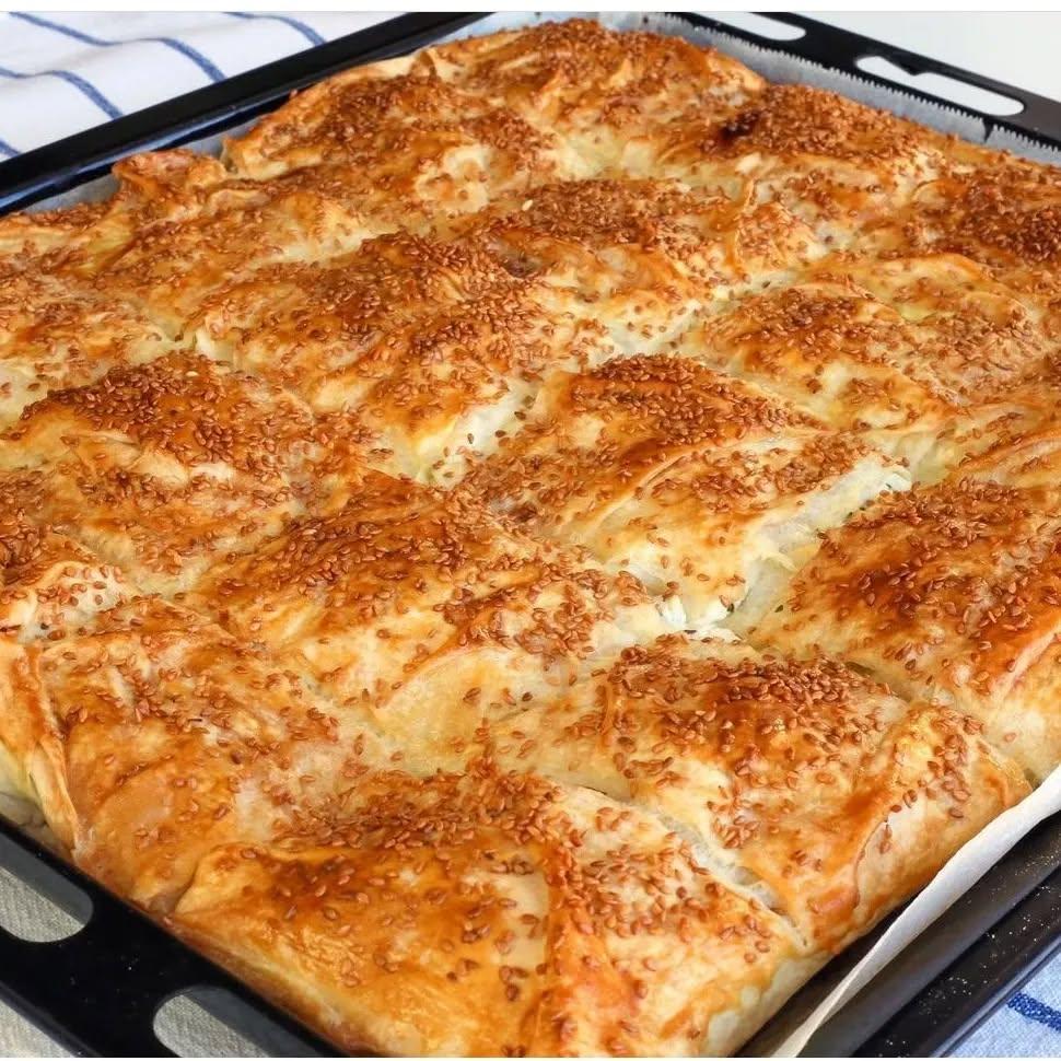 Turkish Soda Borek with Cheese