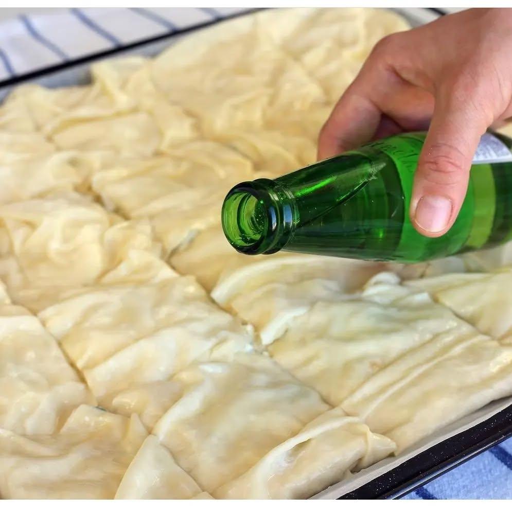 Turkish Soda Borek with Cheese