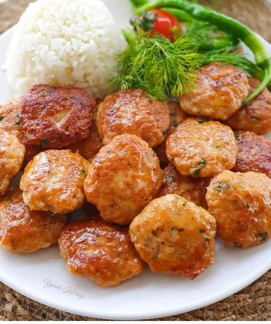 Easy Turkish Style Chicken Meatballs