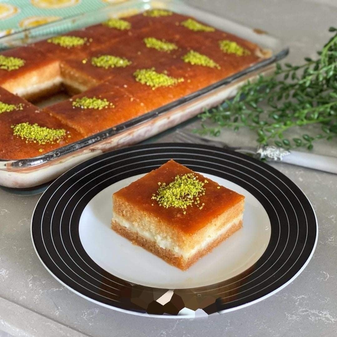 Syrupy Muhallebi-Filled Kadayıf Dessert
