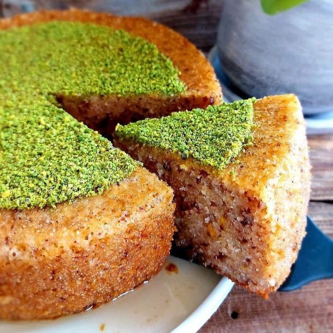 Turkish Walnut Revani Dessert